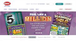 Desktop Screenshot of ohiolottery.com